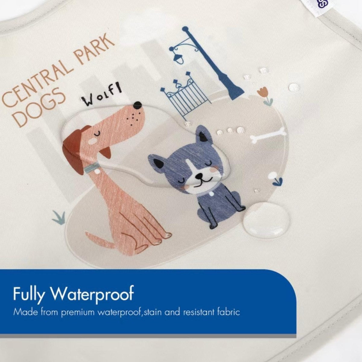 Waterproof Bibs with Food Pocket