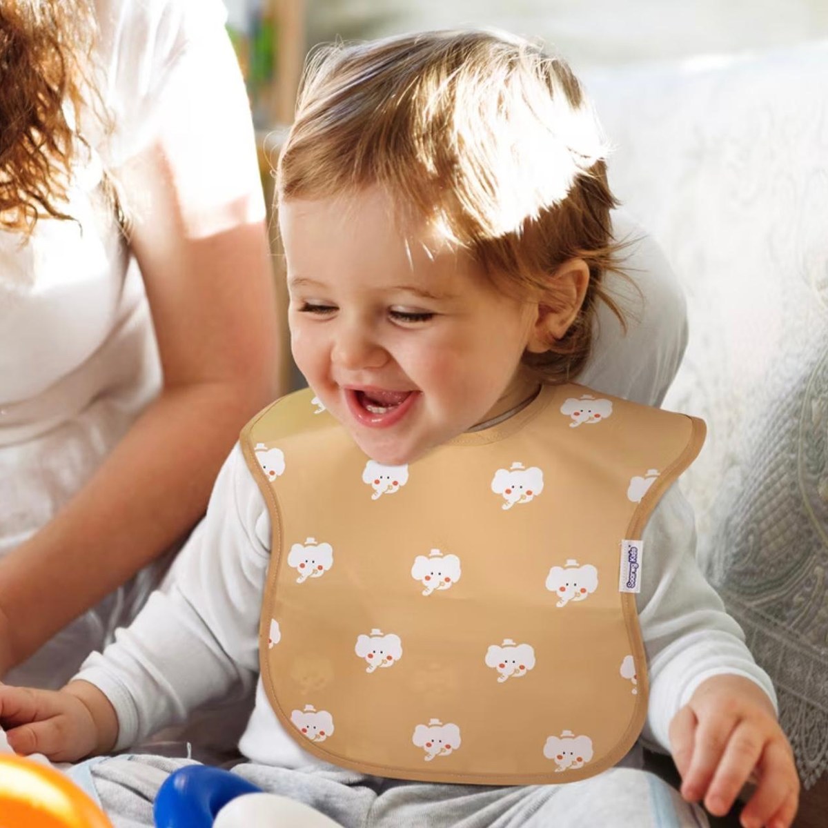 Waterproof Bibs with Food Pocket
