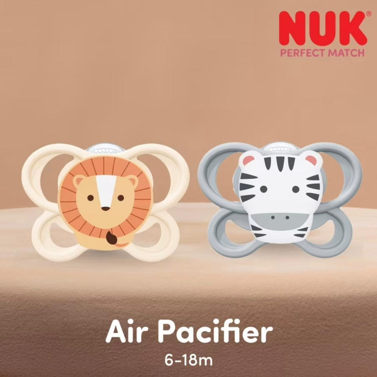 NUK Perfect Match Air Pacifier 6–18m, 2-pack