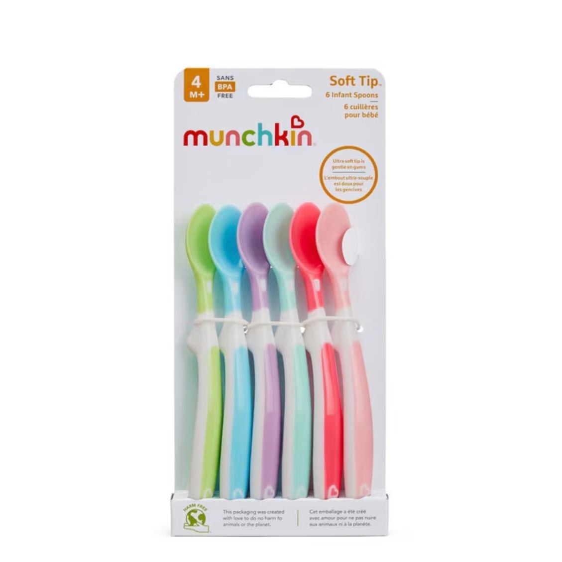 Munchkin Soft-Tip Infant Spoons, 6-pack