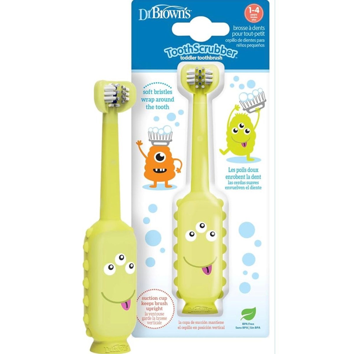Dr. Brown's Toothscrubber — Yellow