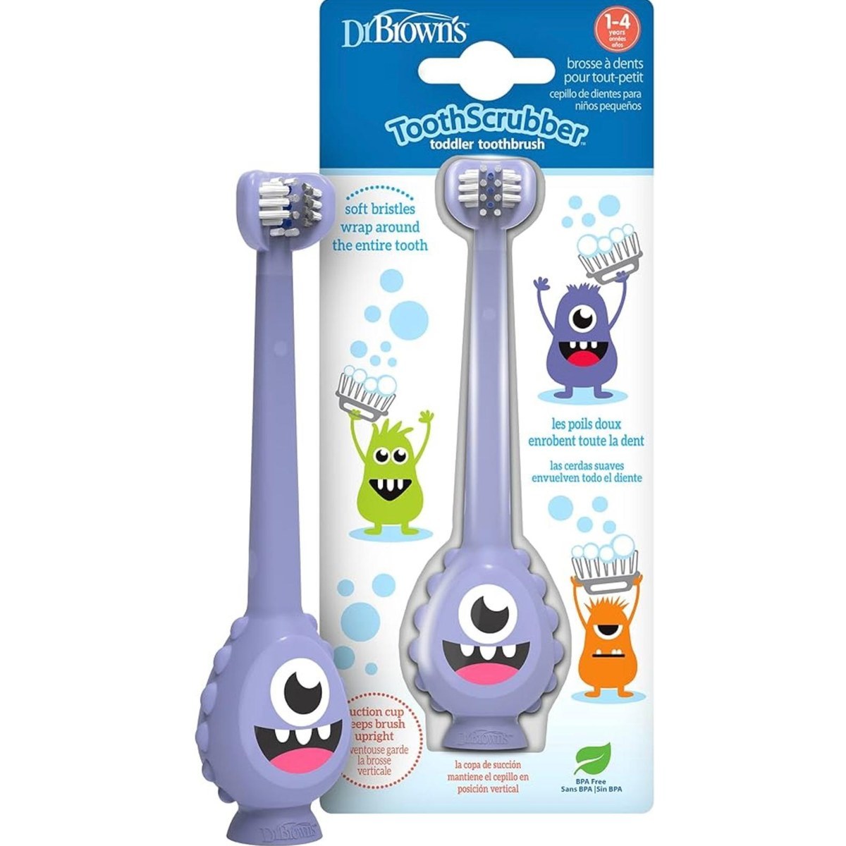 Dr. Brown's Toothscrubber — Purple