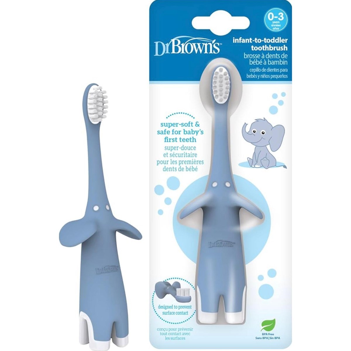 Dr. Brown's Toothbrush — Elephant