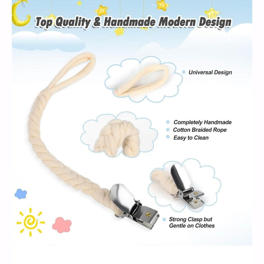 Cotton Rope Pacifier Clip