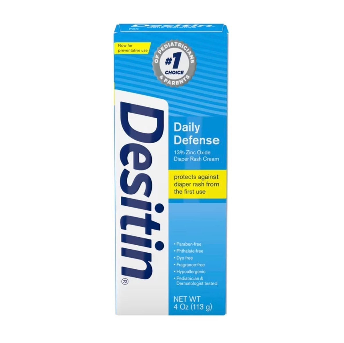 Desitin Daily Defense Diaper Rash Cream, 4 oz